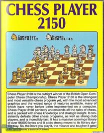 Box back cover for Chess Player 2150 on the Microsoft DOS.