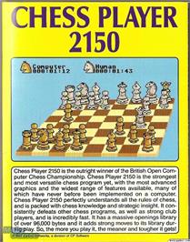 Box back cover for Chess Player 2150 on the Microsoft DOS.