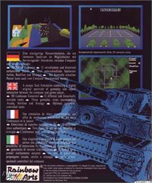 Box back cover for Conqueror: A.D. 1086 on the Microsoft DOS.