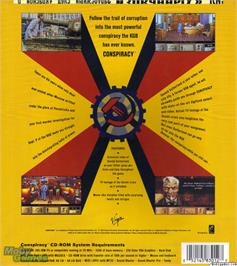 Box back cover for Conspiracy (KGB CD Enhanced) on the Microsoft DOS.