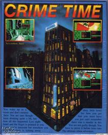 Box back cover for Crime Time on the Microsoft DOS.