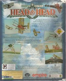 Box back cover for Dawn Patrol Head To Head on the Microsoft DOS.