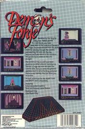 Box back cover for Demon's Forge on the Microsoft DOS.