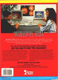 Box back cover for Destination Mars! on the Microsoft DOS.