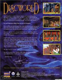 Box back cover for Discworld on the Microsoft DOS.