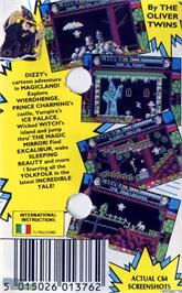 Box back cover for Dizzy 4 - Magicland Dizzy on the Microsoft DOS.