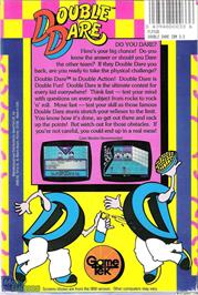 Box back cover for Double Dare on the Microsoft DOS.
