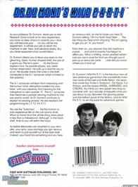 Box back cover for Dr Dumont's Wild PART1 (1999) on the Microsoft DOS.