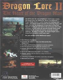 Box back cover for Dragon Lore 2 - The Heart Of The Dragon Man on the Microsoft DOS.