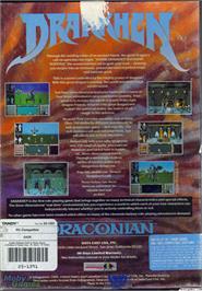 Box back cover for Drakkhen on the Microsoft DOS.