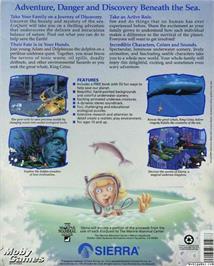 Box back cover for EcoQuest - The Search for Cetus on the Microsoft DOS.