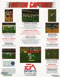 Box back cover for FIFA 97 on the Microsoft DOS.