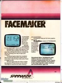 Box back cover for Facemaker on the Microsoft DOS.