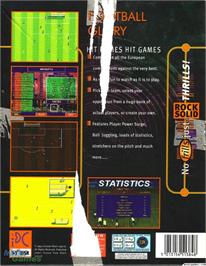 Box back cover for Football Glory on the Microsoft DOS.