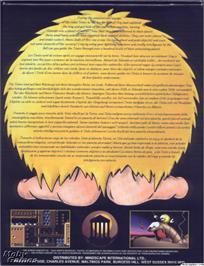 Box back cover for Fury Of The Furries on the Microsoft DOS.