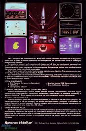 Box back cover for GATO on the Microsoft DOS.