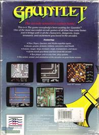 Box back cover for Gauntlet on the Microsoft DOS.