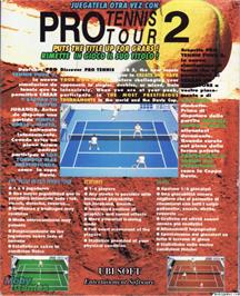 Box back cover for Great Courts 2 on the Microsoft DOS.