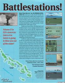 Box back cover for Great Naval Battles Vol 2 - Guadalcanal 1942-43 on the Microsoft DOS.