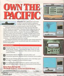 Box back cover for Great Naval Battles Vol 3 - Fury In The Pacific 1941-1944 on the Microsoft DOS.