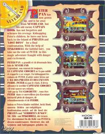 Box back cover for Hook on the Microsoft DOS.