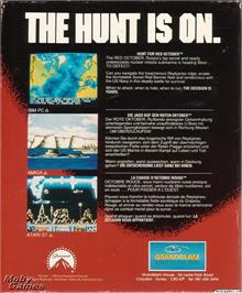 Box back cover for Hunt for Red October, The (1990) on the Microsoft DOS.