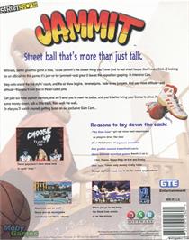 Box back cover for Jammit on the Microsoft DOS.