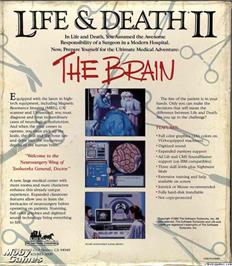 Box back cover for Life & Death 2 - The Brain on the Microsoft DOS.