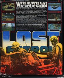 Box back cover for Lost Patrol on the Microsoft DOS.