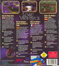 Box back cover for Lost Vikings 2 - Norse by Norsewest on the Microsoft DOS.