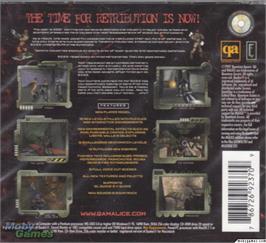 Box back cover for Malice - 23rd Century Ultraconversion for Quake on the Microsoft DOS.
