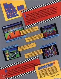 Box back cover for Motocross on the Microsoft DOS.