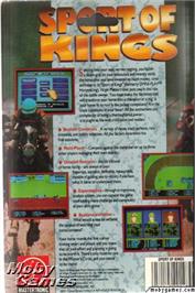 Box back cover for Omni-Play Horse Racing on the Microsoft DOS.