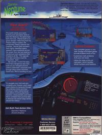 Box back cover for Operation Neptune on the Microsoft DOS.