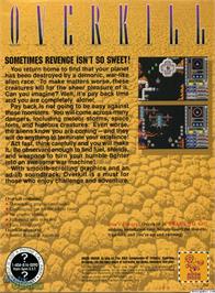 Box back cover for Overkill (1996) on the Microsoft DOS.