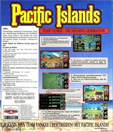 Box back cover for Pacific Islands on the Microsoft DOS.