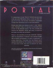 Box back cover for Portal on the Microsoft DOS.