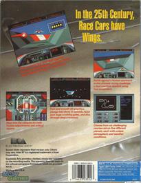 Box back cover for Powerdrome on the Microsoft DOS.