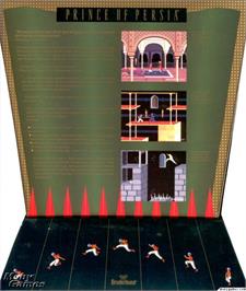 Box back cover for Prince Of Persia on the Microsoft DOS.