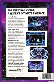 Box back cover for Purple Saturn Day on the Microsoft DOS.