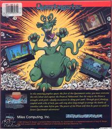 Box back cover for Questmaster 1 - The Prism Of Heheutotol on the Microsoft DOS.