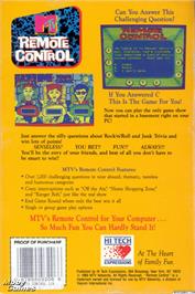 Box back cover for Remote Control on the Microsoft DOS.