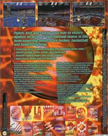 Box back cover for Riot on the Microsoft DOS.