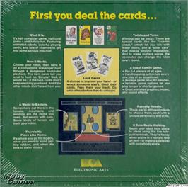 Box back cover for Robot Rascals on the Microsoft DOS.