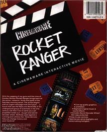 Box back cover for Rocket Ranger on the Microsoft DOS.