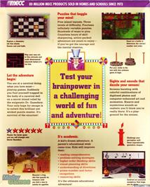 Box back cover for Secret Island of Dr. Quandary, The on the Microsoft DOS.