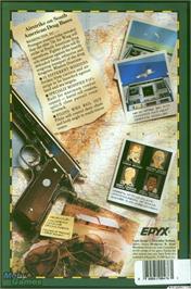 Box back cover for Snow Strike on the Microsoft DOS.