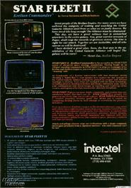 Box back cover for Star Fleet 2 - Krellan Commander on the Microsoft DOS.