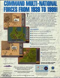 Box back cover for Steel Panthers 3 - Brigade Command on the Microsoft DOS.