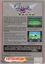 Box back cover for Stunt Car Racer on the Microsoft DOS.